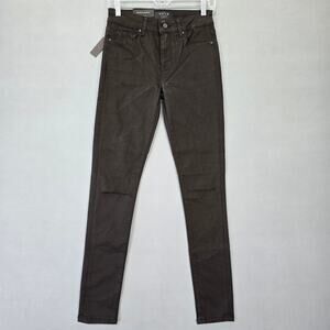 DSTLD Jeans Black Stretch Skinny Grunge Rips Distressed Denim Womens 28 Classic